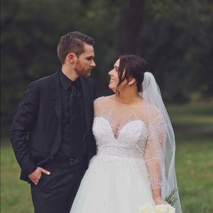 Hayley Paige Pearl Cathedral Veil